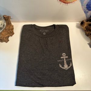 Salt Life Dark Gray Short Sleeve Shirt